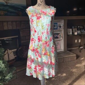 R&K Floral Pastel Midi Dress